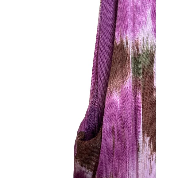 Matilda Jane Hello Lovely Adore Me Purple Floral Hi Low Jersey Dress Women Large - Picture 3 of 8